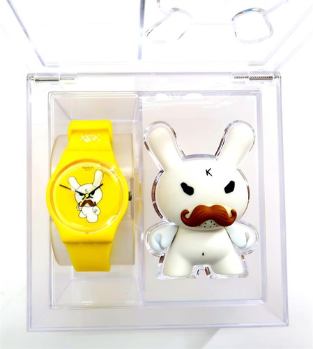 Signed swatch kidrobot watch - signed,