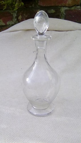 Old clear cut - cut, decanter