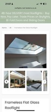 flat glass roof light