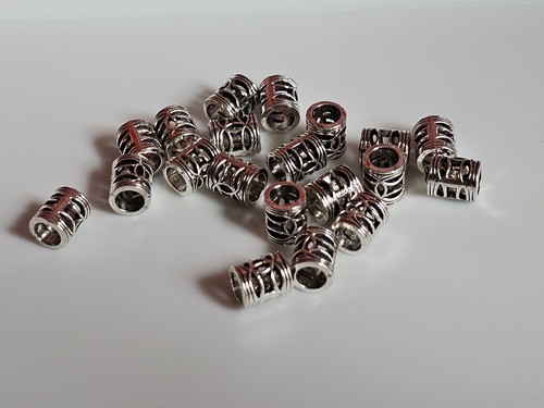 Pcs tibetan silver - 20, silver-plated