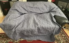 Grey 3 Seater Double-Sided Diamond Pattern Waterproof Sofa / Couch Cover