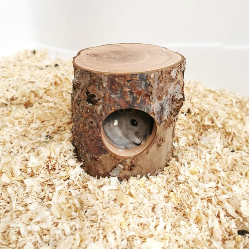Wooden hamster tunnel - hamster, tunnel,