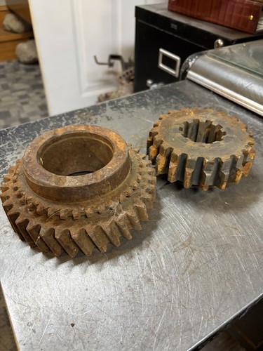 Vintage cast iron gear - 5,