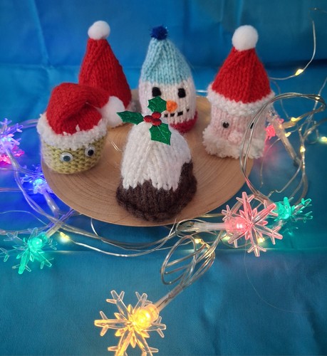 Hand knitted christmas ferrero - knitted,