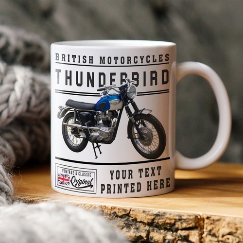 Personalised motorbike mug - personalised,