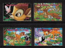 Bambi walt disney - mnh, set