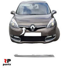 FOR RENAULT SCENIC 13-16 FRONT BUMPER UPPER GRILLE CHROME TRIM RIGHT O/S