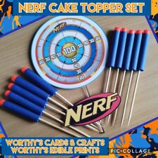 NERF GUN BULLETS & TARGET CAKE
