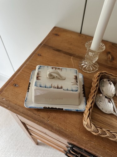Stunning vintage blue brown - vintage,