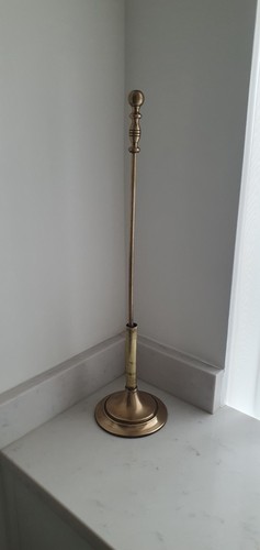 Vintage brass fire poker with - brass,