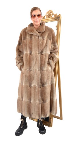 Us4 real muskrat fur - muskrat, coat