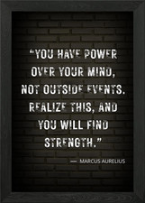 Marcus Aurelius Quote Framed