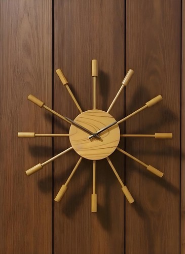 Retro mid century starburst - retro,