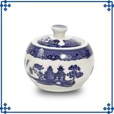 Blue Willow Sugar Bowl & Lid