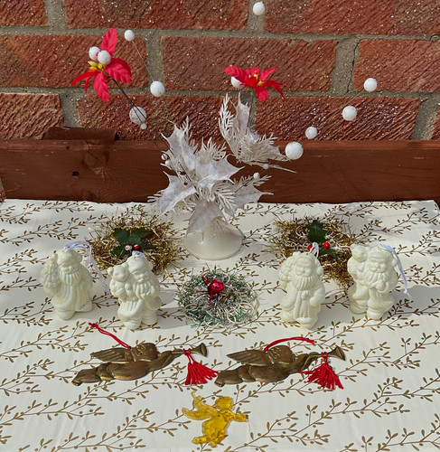Vintage christmas decorations - vintage,