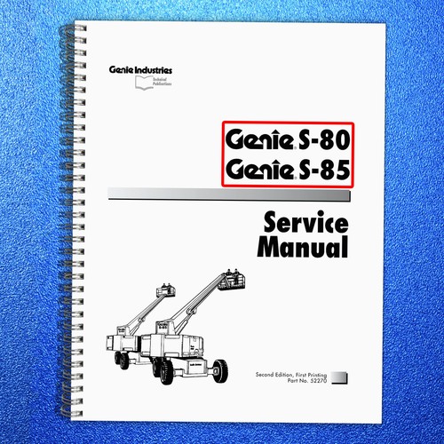 Genie 85 boom lift - s-80, s-85