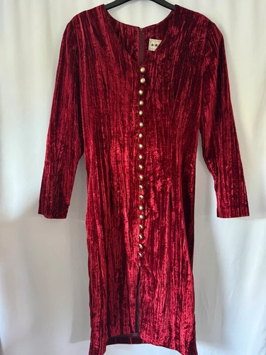Vintage dorlene red velvet - vintage,