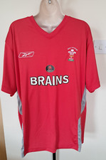 REEBOK W.R.U 125 YEARS WALES RUGBY UNION SHIRT NWOT SIZE LARGE