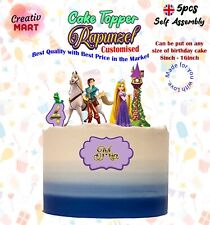 Tangled Rapunzel Inspired Personalised Birthday Cake Topper Flynn Decoration New