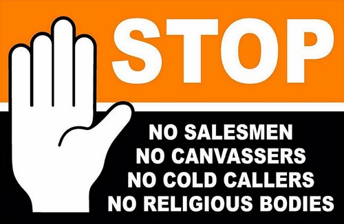 Stop cold callers metal - no,