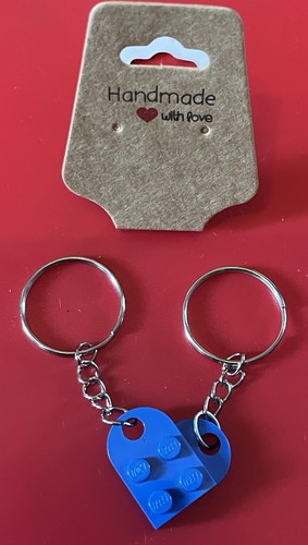 Lego piece heart - x, keyrings