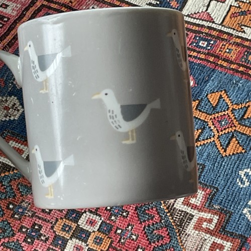 Waitrose mug grey seagulls - waitrose,