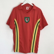Wales football shirt top L national team 1974 1978 cotton jersey remake #10
