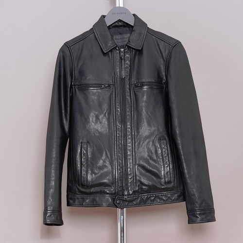 All saints leather jacket mens - saints,