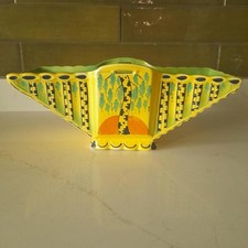 Art Deco fan shaped Burleigh ware centrepiece