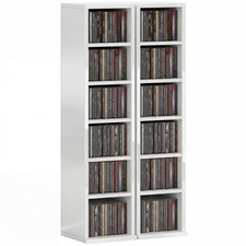 Homcom set cd storage - set, of