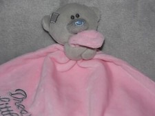 Carte Blanche Tatty Teddy comforter soft toy pink Dream Big Little One blankie