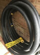 10m CABLE DUCTING ELECTRIC 63mm 50mm TWIN WALL UNDERGROUND TRENCH CONDUIT + TAPE