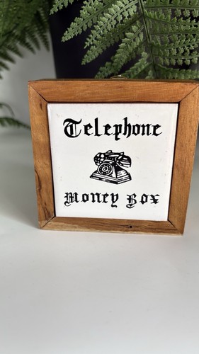 Vintage wooden telephone - vintage,