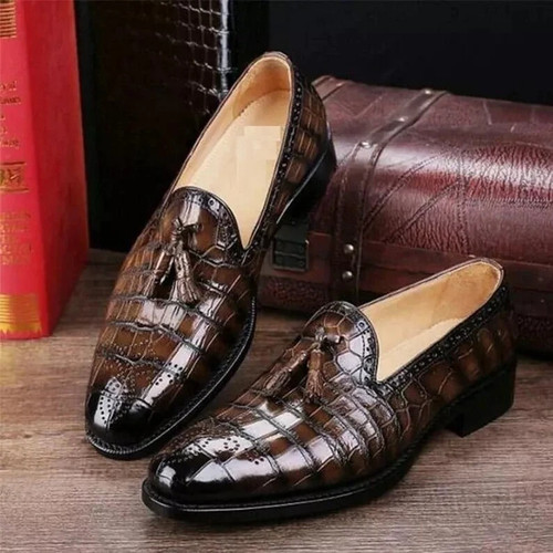 Mens handmade alligator - mens,