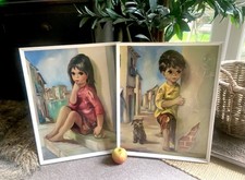 ABSOLUTELY BRILLIANT ORIGINAL 1960’s DALLAS SIMPSON FRAMED PRINTS- signed