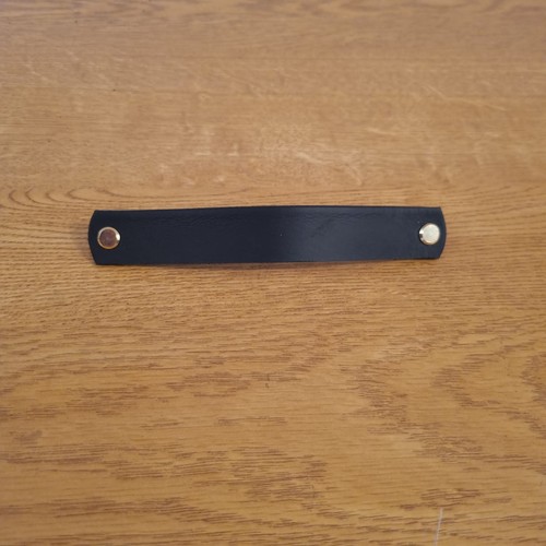 Leather cabinet pull handle - cabinet,
