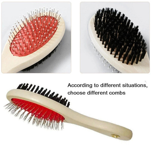 New pet grooming brush - pet, double