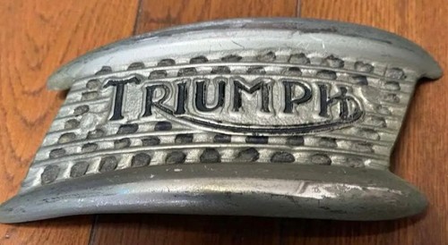 Triumph metal silver belt - metal,