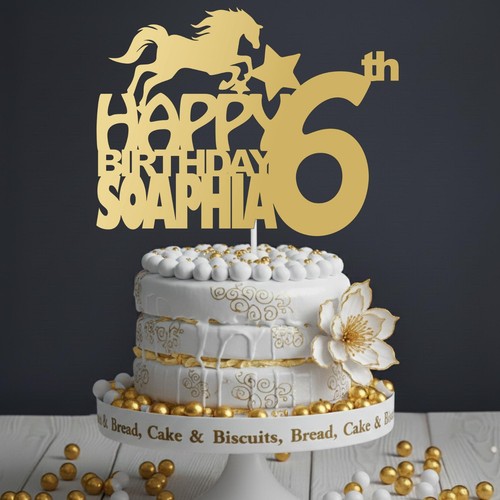 Acrylic cake topper - cake,