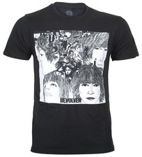 Official The Beatles T Shirt Revolver Black Album Art Logo New S M L XL XXL