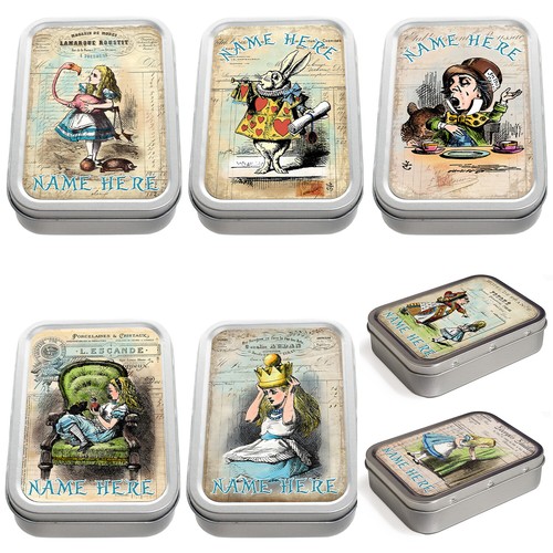 Personalised tobacco tin alice - tin,