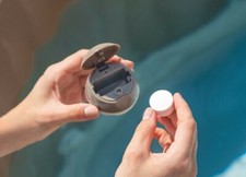 Intex, Hot Tub Spa Floating Dispenser for Small Chlorine/Bromine Tablet Holder 