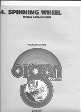 Yamaha Electone Organ Sheet Music No. 54 'Spinning Wheel' (Special Arrangement) 
