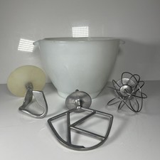Vintage Kenwood Chef Replacement Ceramic Glass Bowl & ACCESSORIES