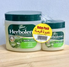 DABUR HERBOLENE ALOE VERA  PETROLEUM JELLY SET OF 2  425ml &115 PACK VITAMIN E
