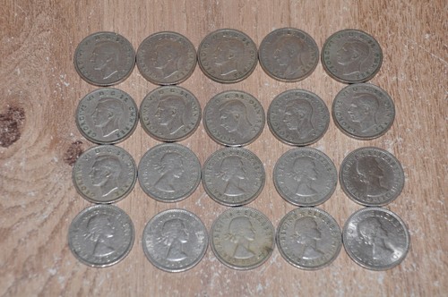 Two shilling coin job - lot, 1948