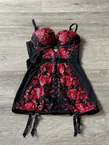 Ann summers red black padded - ann,