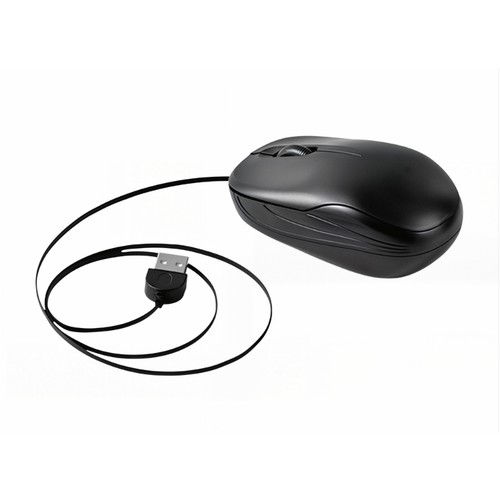 Corded mouse usb retractable - mouse,