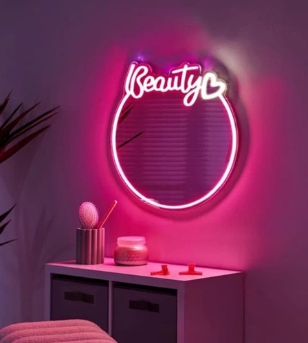 Neon beauty light - neon, mirror