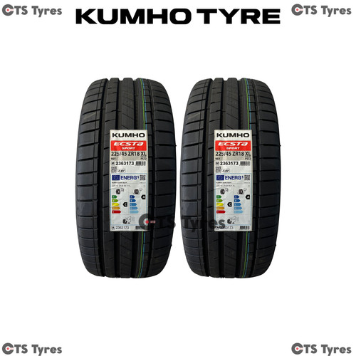 225 45r18 kumho ecsta - kumho,